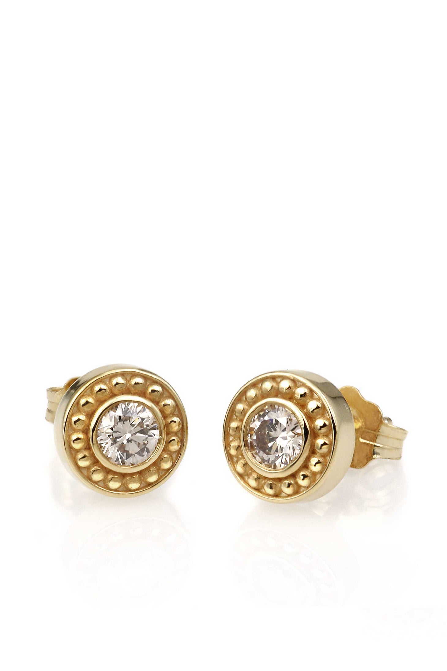Beaded Champagne Studs
